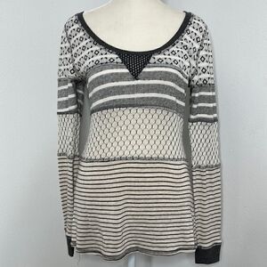 Scrapbook geometrical print sweater.  Size Small.  Made in the USA. Anthropology